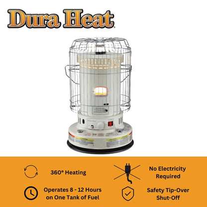 Dura Heat Convection Kerosene Heater, 23,800 BTU, Indoor Portable Heater - DH2304BB