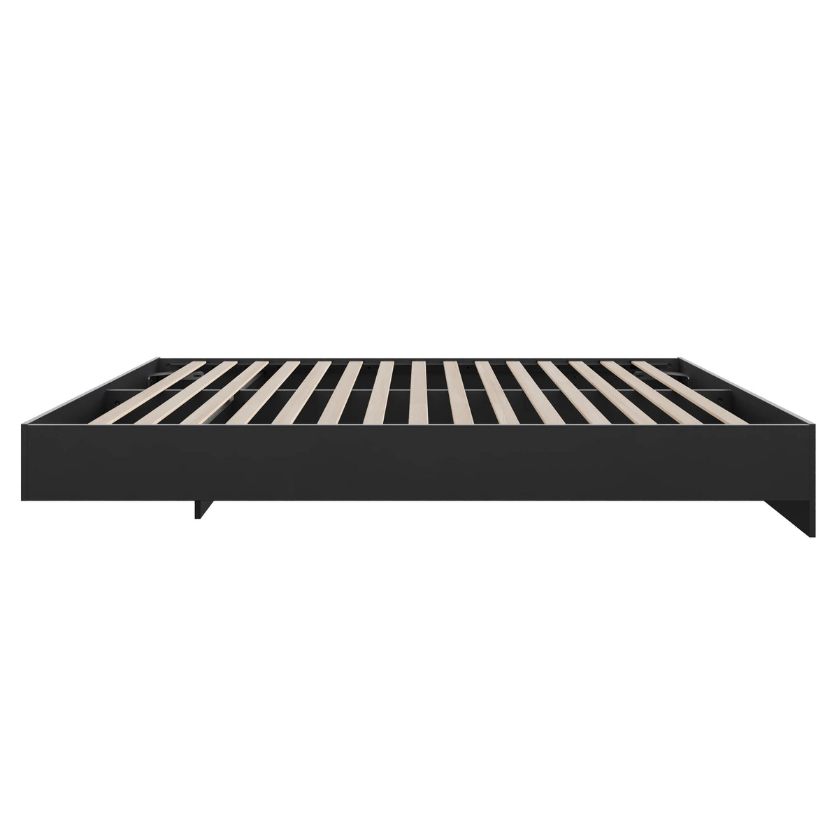 Nexera Full Size Platform Wood Bed Frame, Walnut