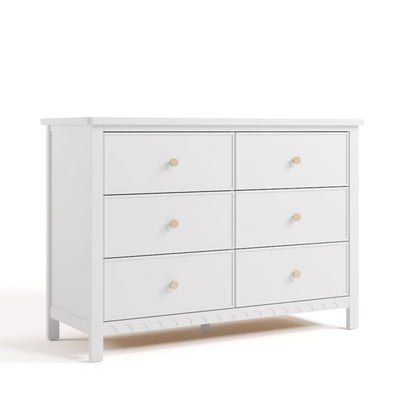 Graco Sasha 6 Drawer Nursery Double Dresser, Blush