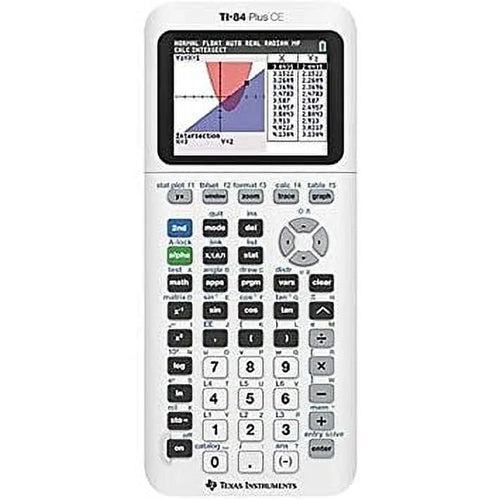 Texas Instruments TI-84 Plus CE Graphing Calculator, White