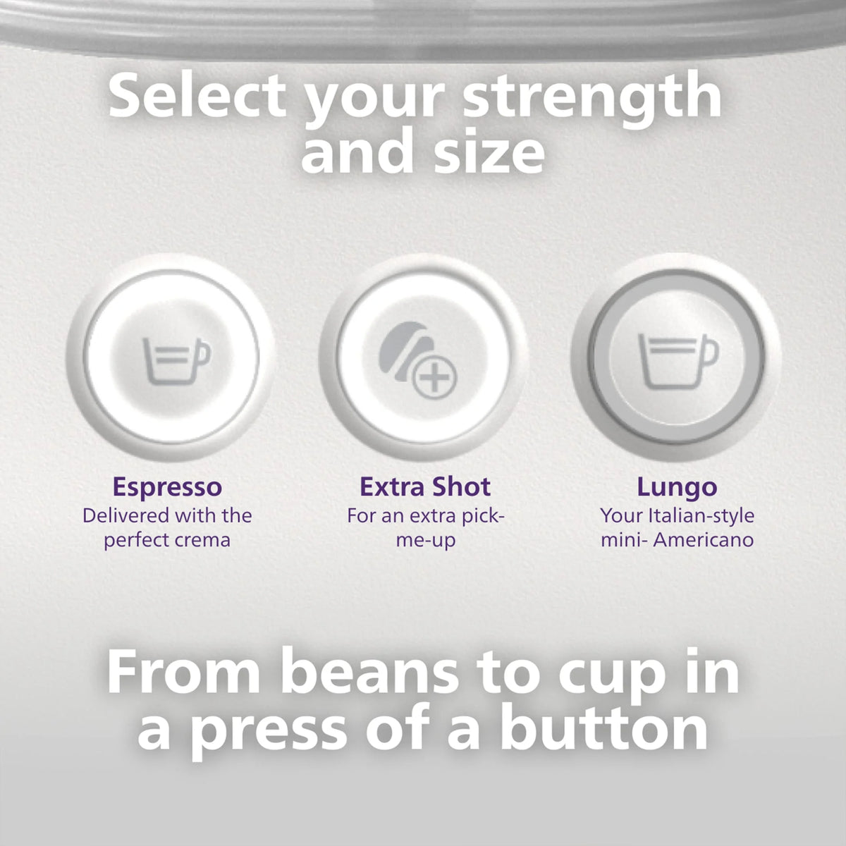 Philips Baristina Automatic Espresso Machine, Milky White