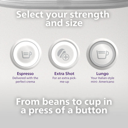 Philips Baristina Automatic Espresso Machine, Milky White