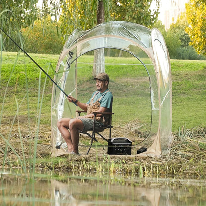 ABORON Sports Tent Pop Up Pod, Instant Weather Proof Pop Up Tent Shelter with Carry Bag, Clear View Bubble Tent for Watching Sports Events, Camping, Fishing, Portable & Foldable