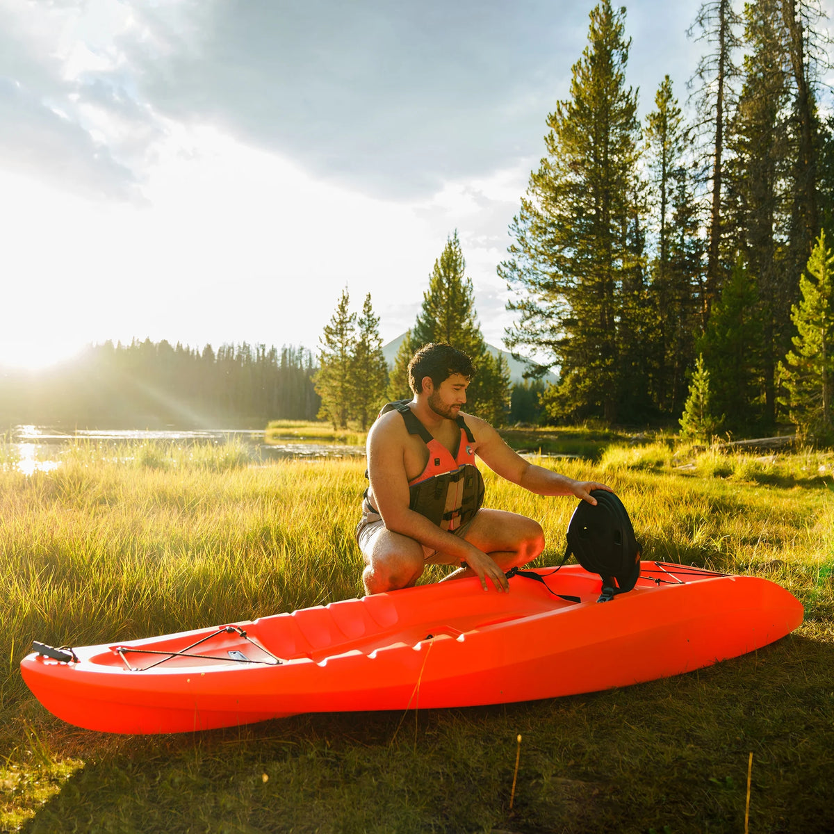 Lifetime Hydros 101 inch Sit-on-Top Kayak, Orange (90595)