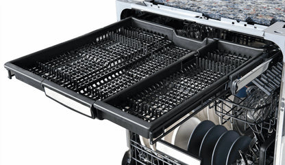 Kenmore 24�?Built-In-Dishwasher w/ 3rd Rack & Turbo Dry-SS Pocket handle