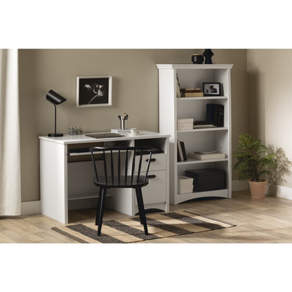 Gascony 4-Shelf Bookcase-Rubbed Black-South Shore