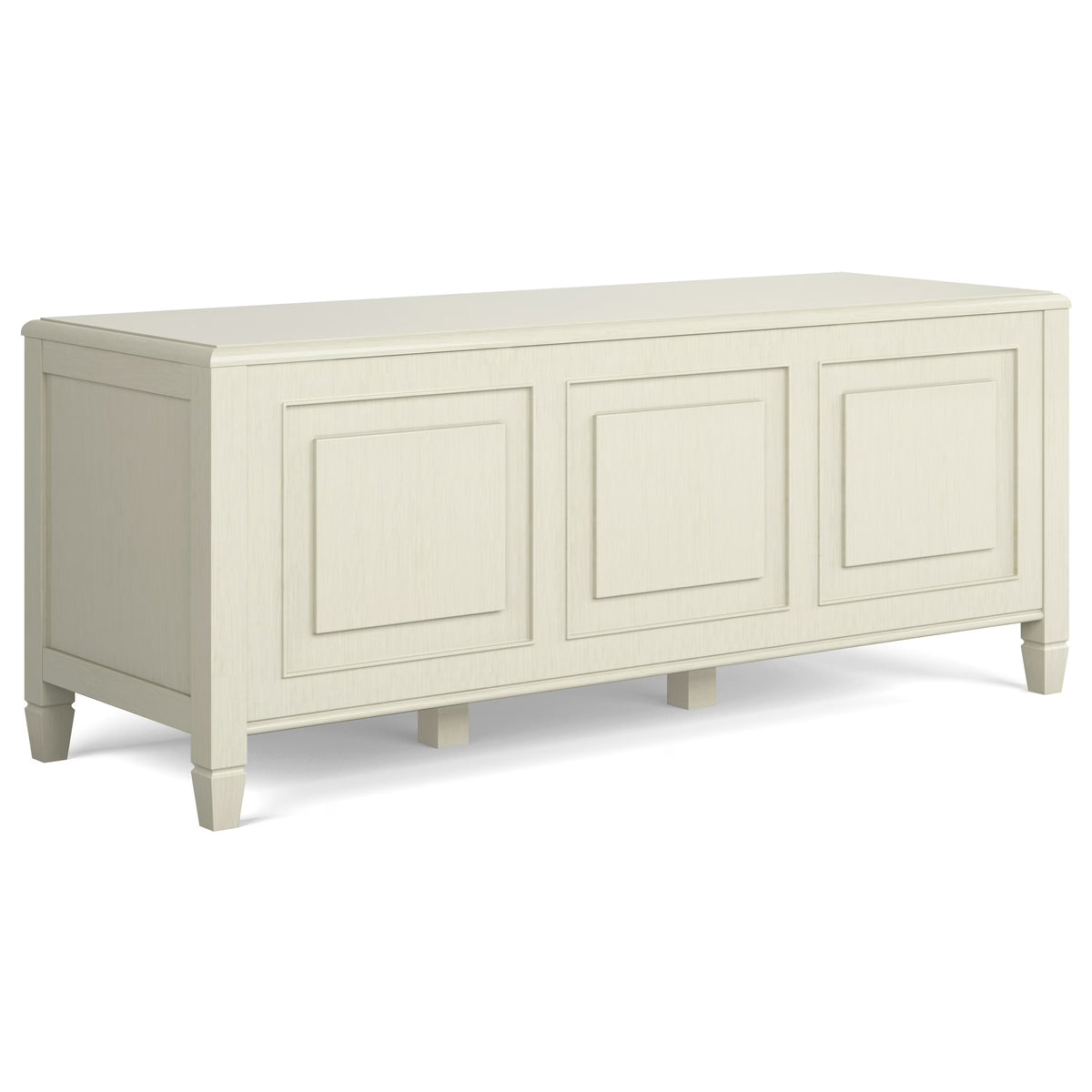 Simpli Home Connaught SOLID WOOD 51 inch Wide Traditional Storage Bench Trunk in Dark Chestnut Brown