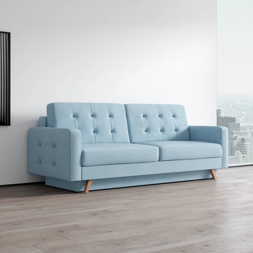 Meble Furniture Vegas Queen Sofa Bed with Storage, Multiple Colors