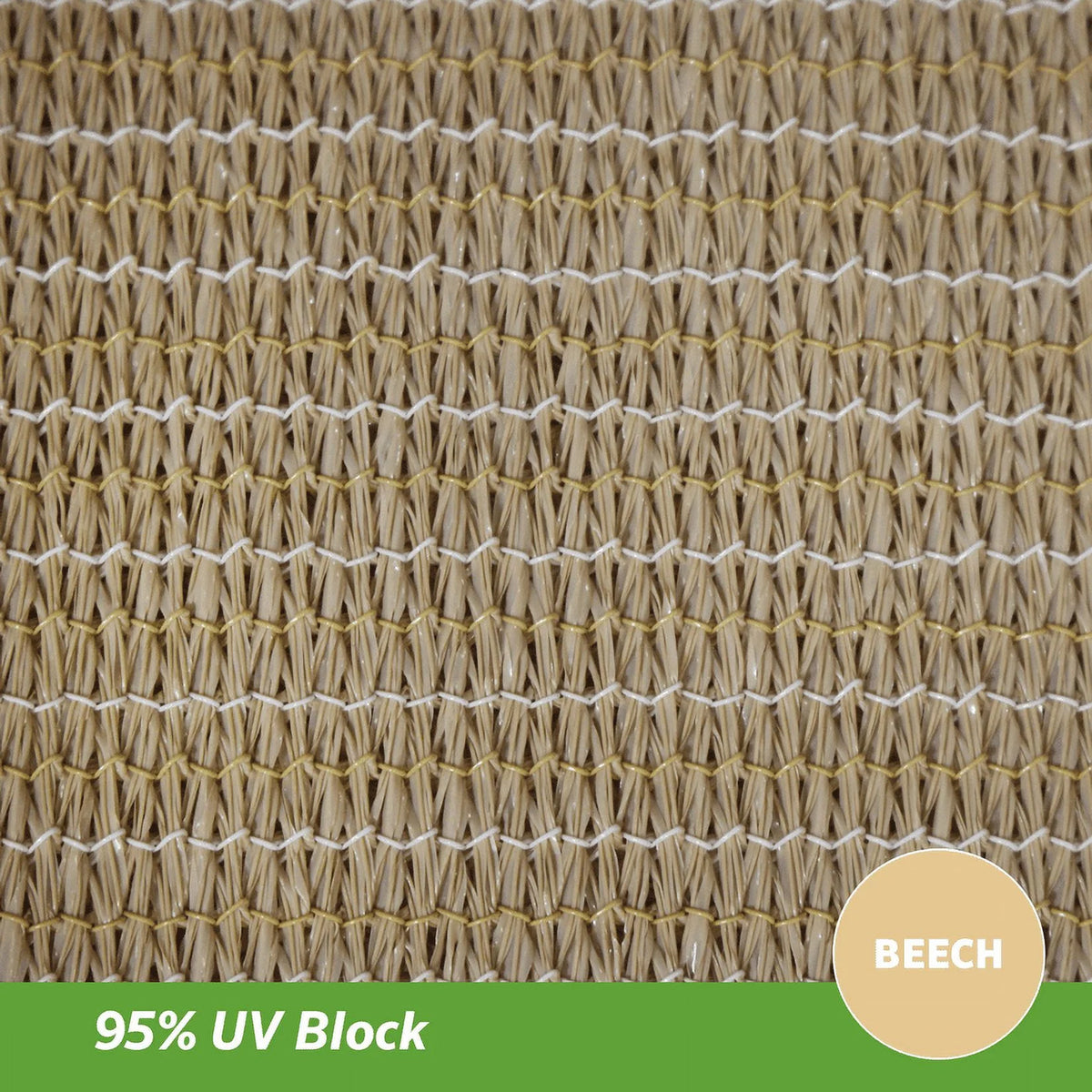 Coolaroo Premium Outdoor Sun Shade Sail with Hardware Kit 95% UV Block Protection for Backyard, Garden, Patio, 16'5" Triangle, Stone