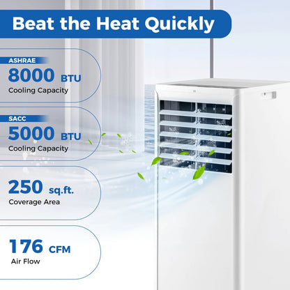 Gymax 8000 BTU portable air conditioner air cooler portable ac portable ac unit floor air conditioner