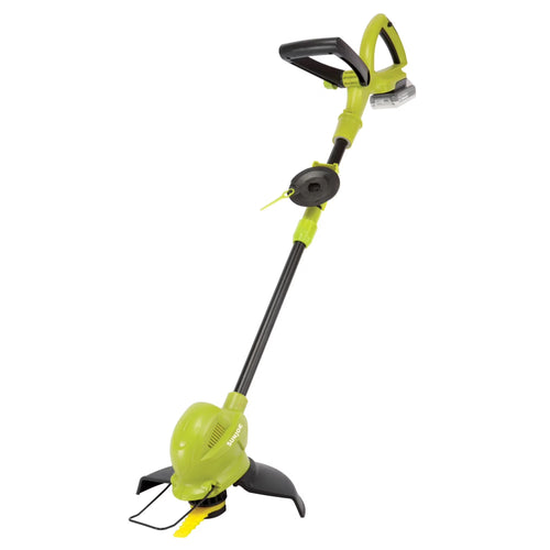 Sun Joe 10�� Stringless Lawn Trimmer, Battery Charger, SharperBlade, Green, 24V-SB10-LTE