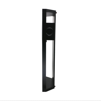 Seiko Modern Noir Wall Clock Pendulum Dual Chimes Black with Silver Accents, QXH068KLH