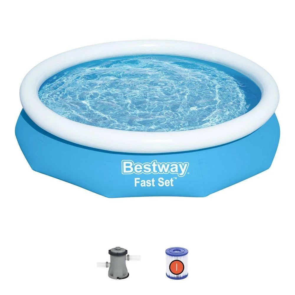 Bestway Fast Set 10�� x 26�� Round Inflatable Pool Set
