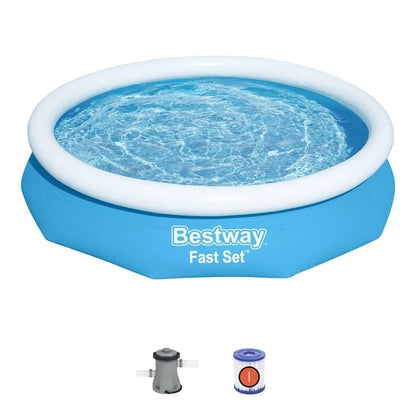 Bestway Fast Set 10�� x 26�� Round Inflatable Pool Set