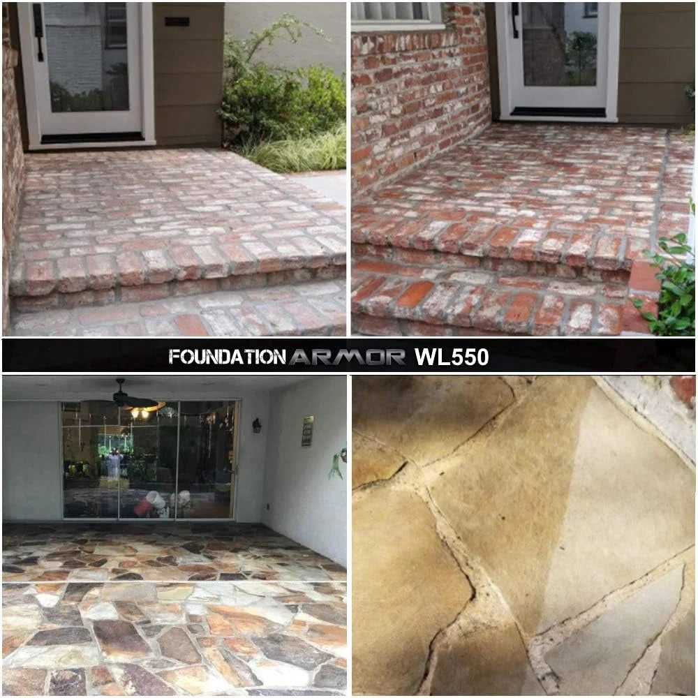 Armor WL550 Matte Wet Look Enhancer Sealer Concrete, Brick, Pavers, Stone, and Slate (WL550-5 Gallon)