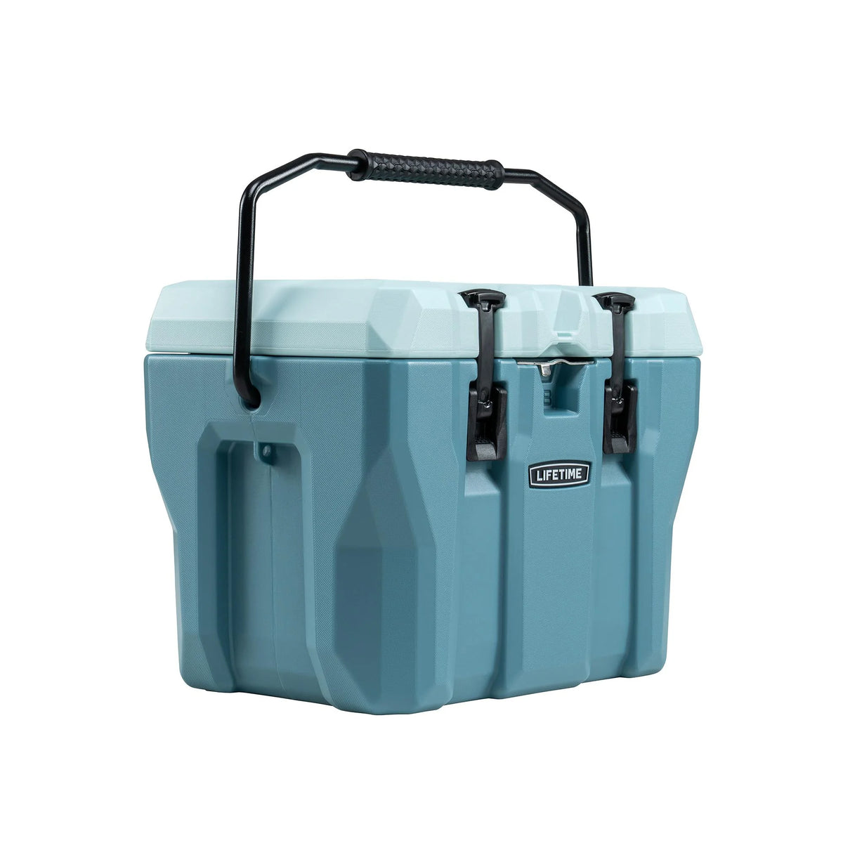 Lifetime 28 qt Bear-Resistant Camping Cooler, Premium High Performance, Ice Retention, Hard Cooler, 20 Can Capacity, Boulder Gray (91289)