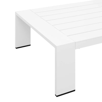 Lounge Sofa Table Set, Grey Gray, Aluminum, Metal, Fabric, Modern Contemporary, Outdoor Patio Balcony Cafe Bistro Garden Furniture Hotel Hospitality