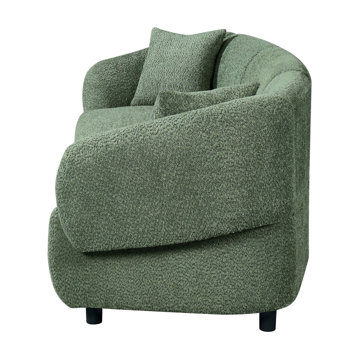 Christopher Knight Home 98.5" Curved Contemporary 3-Seat Sofa with Upholstered Plush Seating, Beige