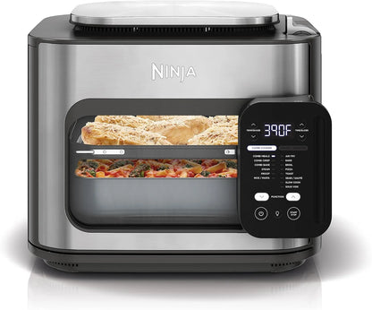 Restored Ninja R-SFP701 14-in-1 Multicooker, Oven & Air Fryer, 15-Min Meals, 3 Accessories, Grey (Refurbished)