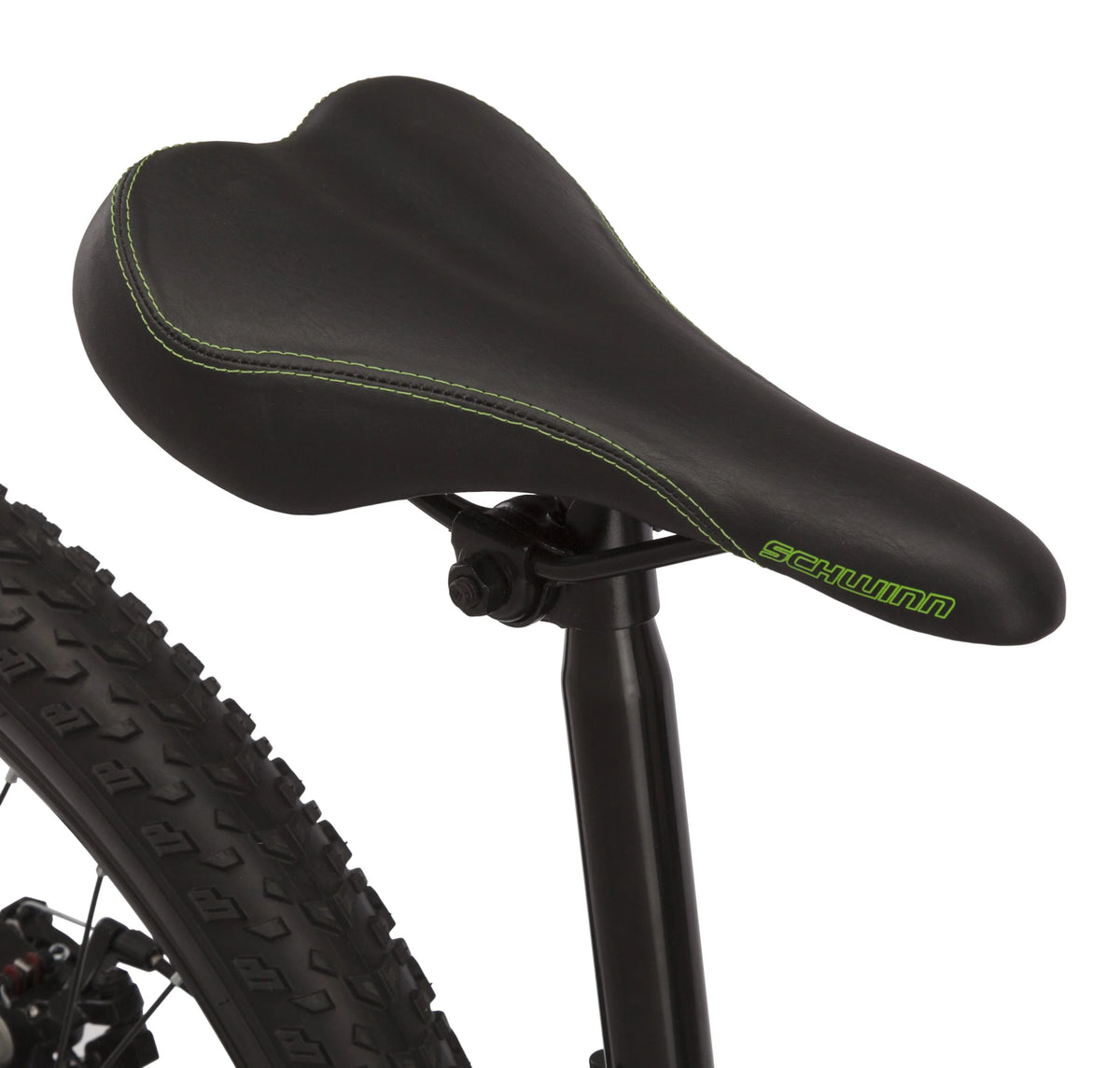 Sidewinder mountain bike, 24-inch wheels, 21 speeds, black / green