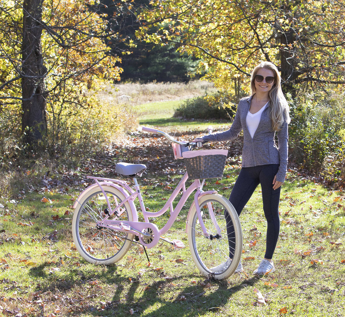 26 In. Charleston Ladies Cruiser Bike, Pink