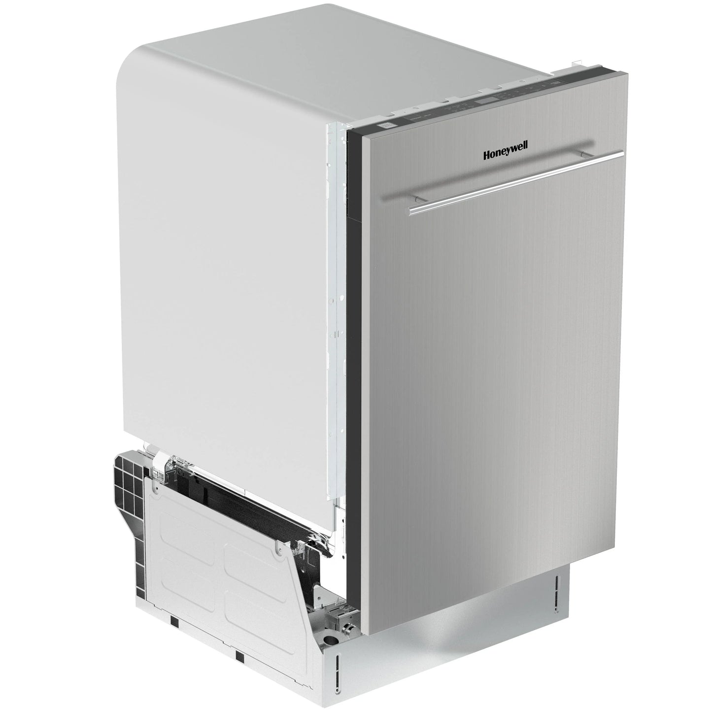 Honeywell 18 inch Dishwasher with 8 Place Settings, 6 Washing Programs, Stainless Steel Tub