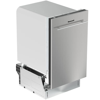 Honeywell 18 inch Dishwasher with 8 Place Settings, 6 Washing Programs, Stainless Steel Tub