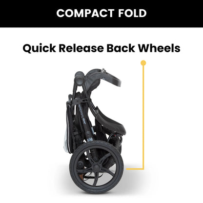 Jeep TurboGlyde Jogging Stroller by Delta Children, Black