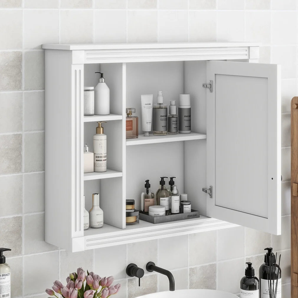 36'' Bathroom Vanity Set, Undermount Bathroom Cabinet and Mirror Cabinet, Ceramic Sink Top, Storage Cabinet with 2 Soft Closing Doors and 2 Drawers, Vanity Cabinet Set, Suit for 4'' Faucet, Gray