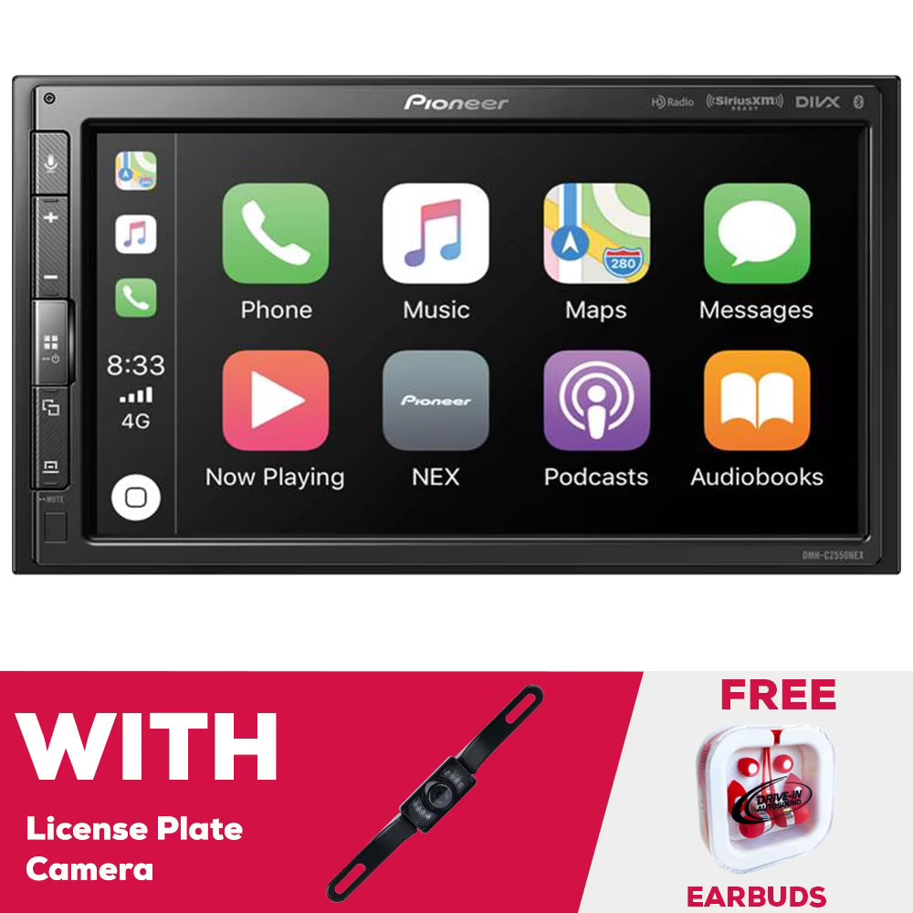 New Pioneer DMH-C2550NEX 6.8" Modular Chassis Multimedia Receiver with License Plate Camera
