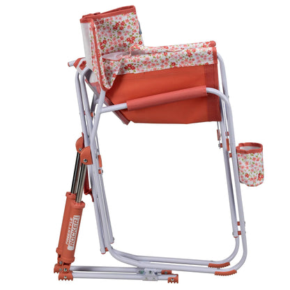 GCI Outdoor Freestyle Rocker Foldable Rocking Camp Chair, Purple Floral