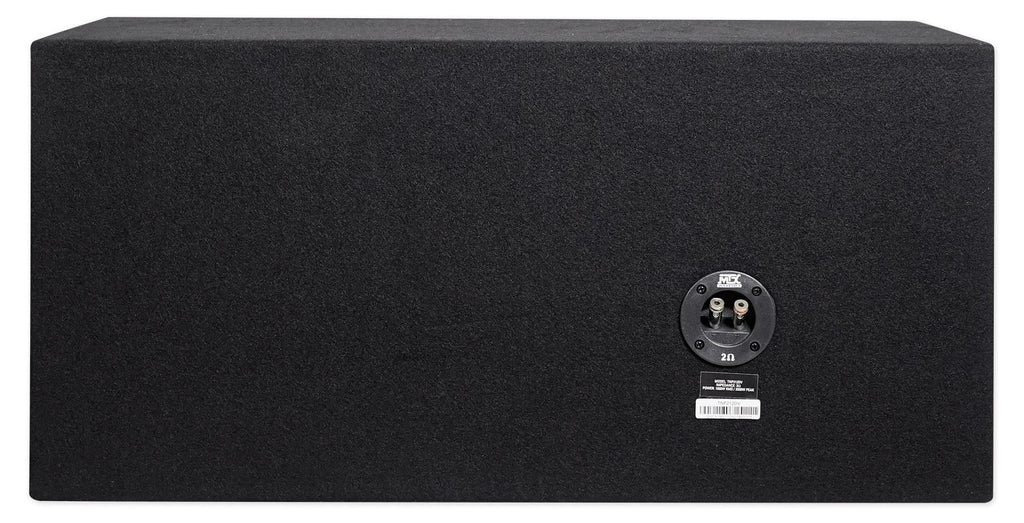 MTX TNE212DV 12-Inch 2000-Watt Max Car Audio Dual Loaded Subwoofer Box Enclosure