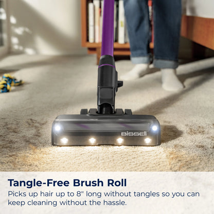 BISSELL PowerClean FurFinder 200W Self-Standing Cordless Stick Vacuum, Carpet, Area Rugs, Hard Floor, Upholstery, Strong Suction, Removeable Battery, LED Headlights, Up to 40 minute run time, 4031
