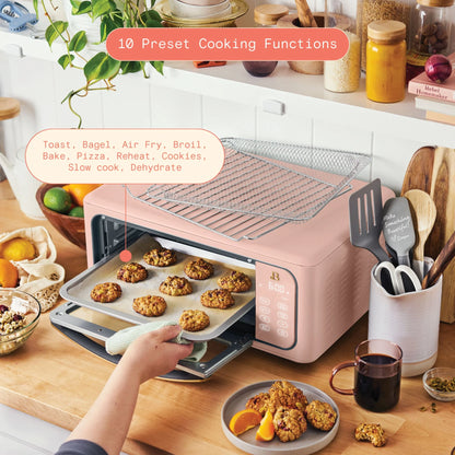 Beautiful Infrared Air Fryer Toaster Oven, 9-Slice, 1800 W, White Icing by Drew Barrymore