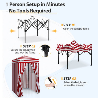 EAGLE PEAK Flex Ultra Compact 4 ft x 4 ft Pop-up Changing Room Canopy, Portable Privacy Cabana