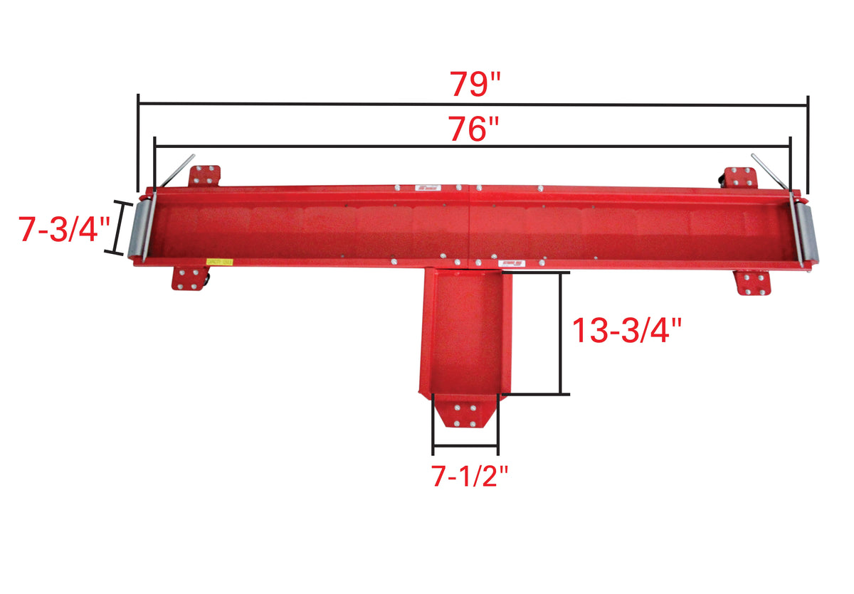 Extreme Max 5001.5077 Motorcycle Dolly 1250 lb. �C Standard (76��)