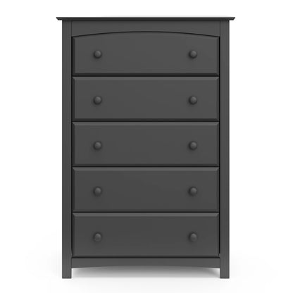 Storkcraft Kenton 5 Drawer Nursery Dresser, Pebble Gray