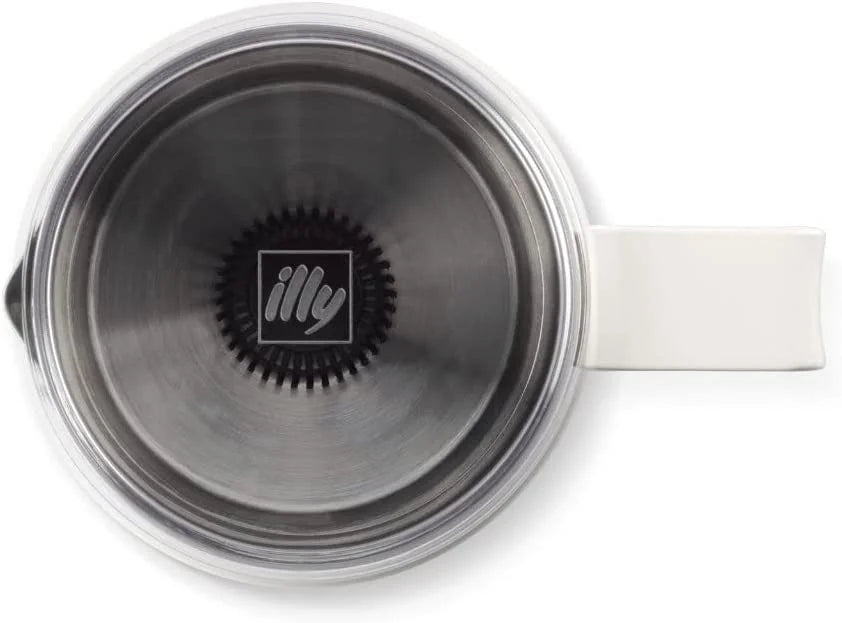 illy Electric Milk Frother- Black & Stainless Steel