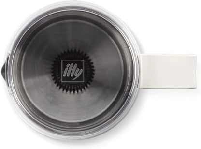 illy Electric Milk Frother- Black & Stainless Steel