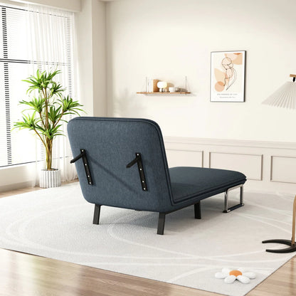 31.5″Convertible Sofa Bed Sleeper Chair, Tri-fold Upholstered Armchair Sleeper with Pillow, Folding Leisure Chaise Lounge Couch with 5 Angle Adjustable Backrest, Single Lazy Bed for Office Apartment