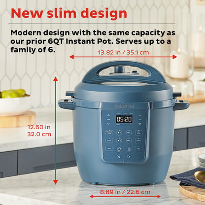 Instant Pot 6Qt RIO Chef Series 7-in-1 Multi-Cooker, Pressure Cooker, Slow Cook, & More, Black