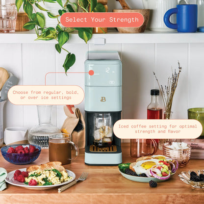 Beautiful Perfect Grind�?Programmable Single Serve Coffee Maker, White Icing by Drew Barrymore