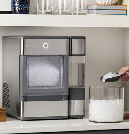 GE Profile? Opal? Nugget Ice Maker + Side Tank, Countertop Icemaker, Stainless Steel, 33lbs Daily Ice Production