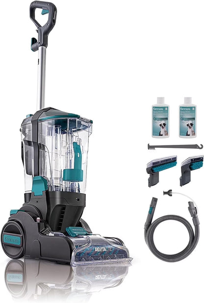 Kenmore KW4010 Pet Portable Carpet Cleaner Machine with High Cleaning Power, 3.2L Clean Tank & 1.4L Dirty Tank, 25ft Cord Length and Two Easy Removable Brushroll for Rug & Upholstery