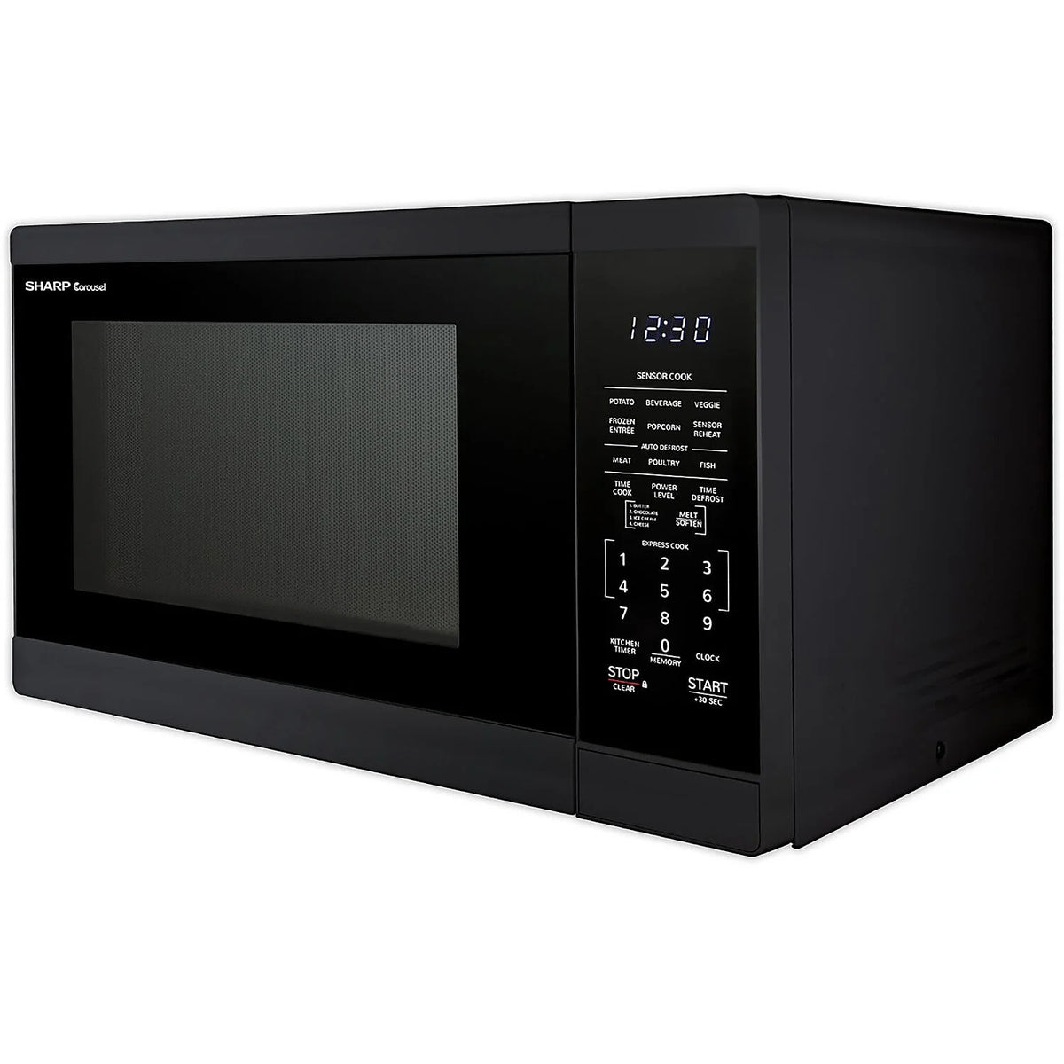 Sharp 1.4 cu ft Countertop Microwave Oven in Black