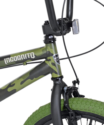 20" Kent Incognito BMX Kids Bicycle, Child Ages 7-13 Years, Green Camouflage