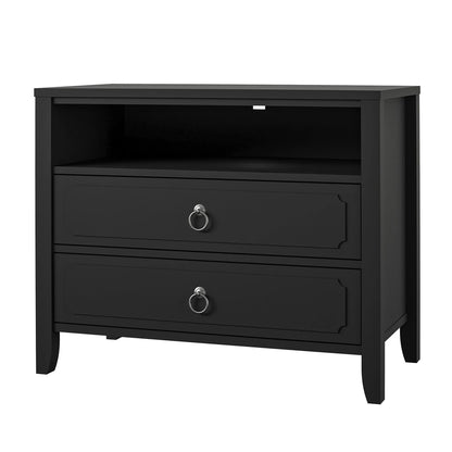 Her Majesty 2 Drawer Nightstand, Mustard Yellow