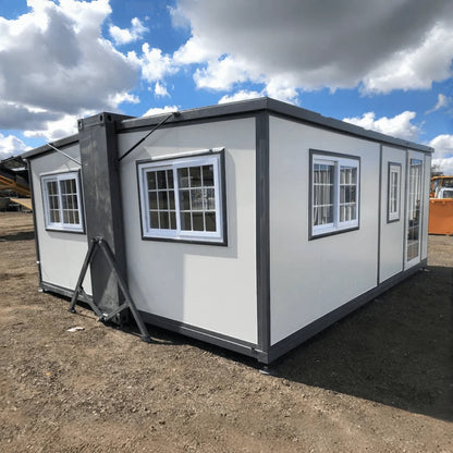 Portable Mobile Expandable Prefab House 15 x 20ft,Exquisitely Designed Modern Villa Prefab House for Live,Work