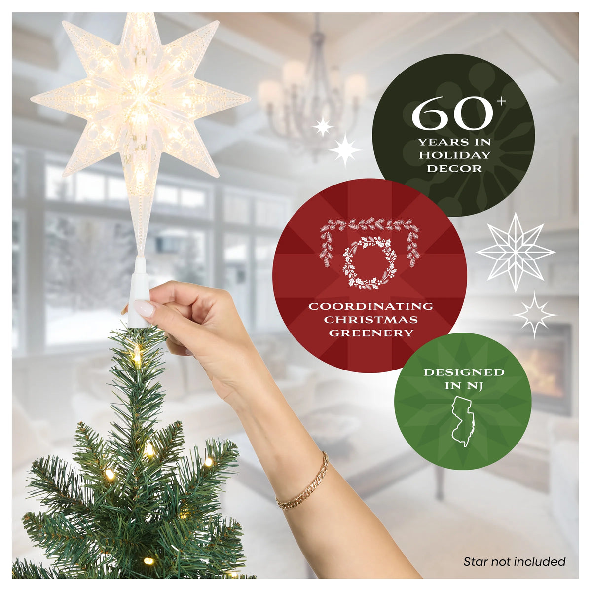 9 ft Pre-Lit Carolina Pine Slim Artificial Christmas Tree with 800 Clear Lights, Slim Profile