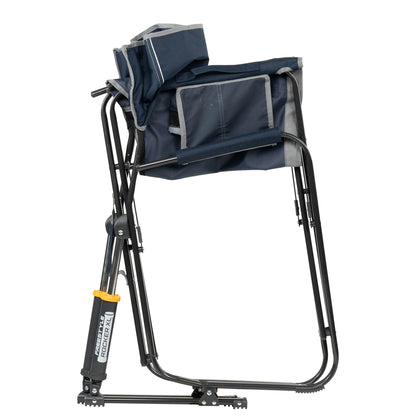 GCI Outdoor Freestyle Rocker XL Oversized Foldable Rocking Camp Chair, Pewter